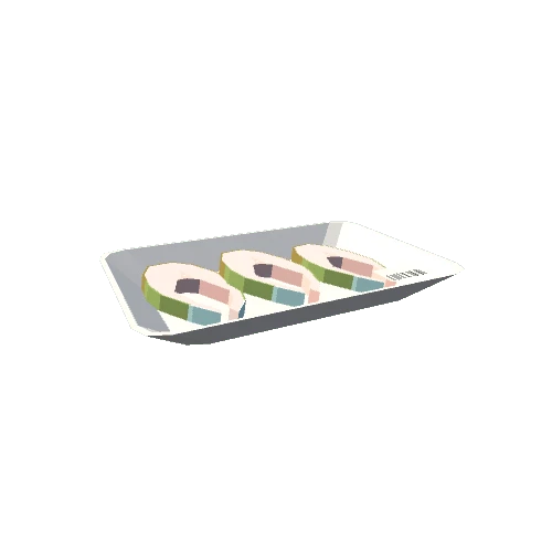 Cod fish plastic tray